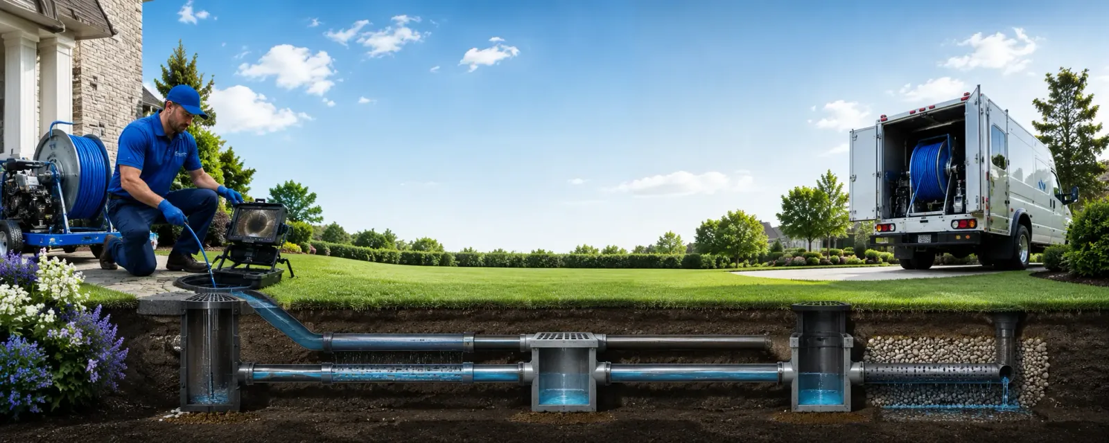 Outdoor drain cleaning information for Luther, IA